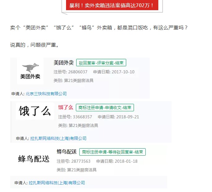 卖“美团外卖箱”被判刑?淘宝店主要小心了! 卖“美团外卖箱”被判刑?淘宝店主要小心了!