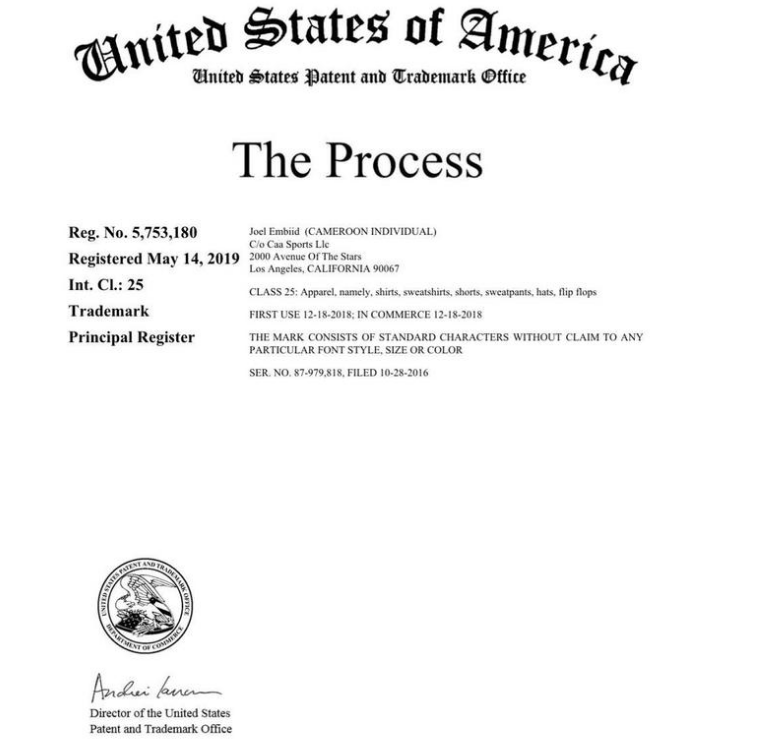 恩比德是真正的霸道总裁!名下有20个商标申请 恩比德是真正的霸道总裁!名下有20个商标申请