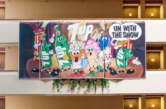 汽水商标设计图案欣赏 | 70s年代的惊艳靓丽七喜海报