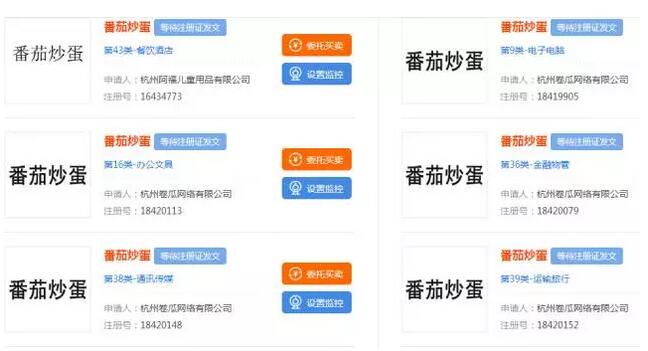 朋友圈被番茄炒蛋刷屏，这枚商标却商机无限！