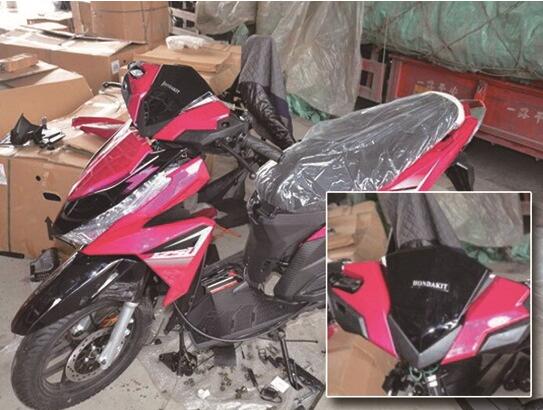 台州查处160辆商标侵权摩托车